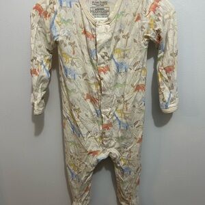 Magnetic Me Cream Baby Onesie with Animal Print